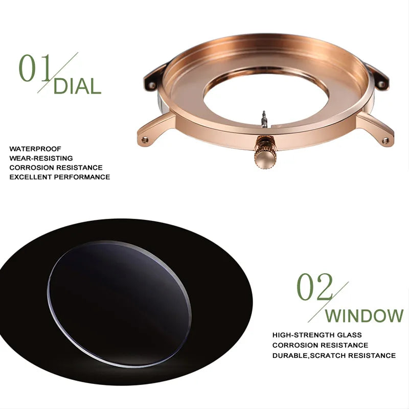 HANNAH MARTIN Brand Japan Quartz Movement Men's Waterproof Wrist Watches Fashion Luxury Ultra Thin Leather Creative Male Watches